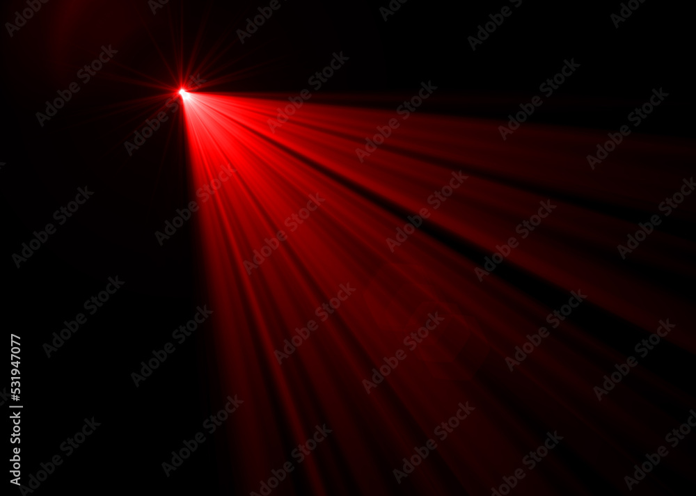 Fototapeta premium lens flare effect on black background