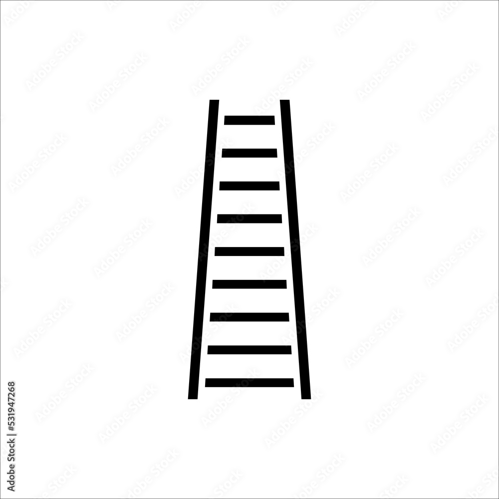 ladder icon vector on white background. ladder icon vector on white background.