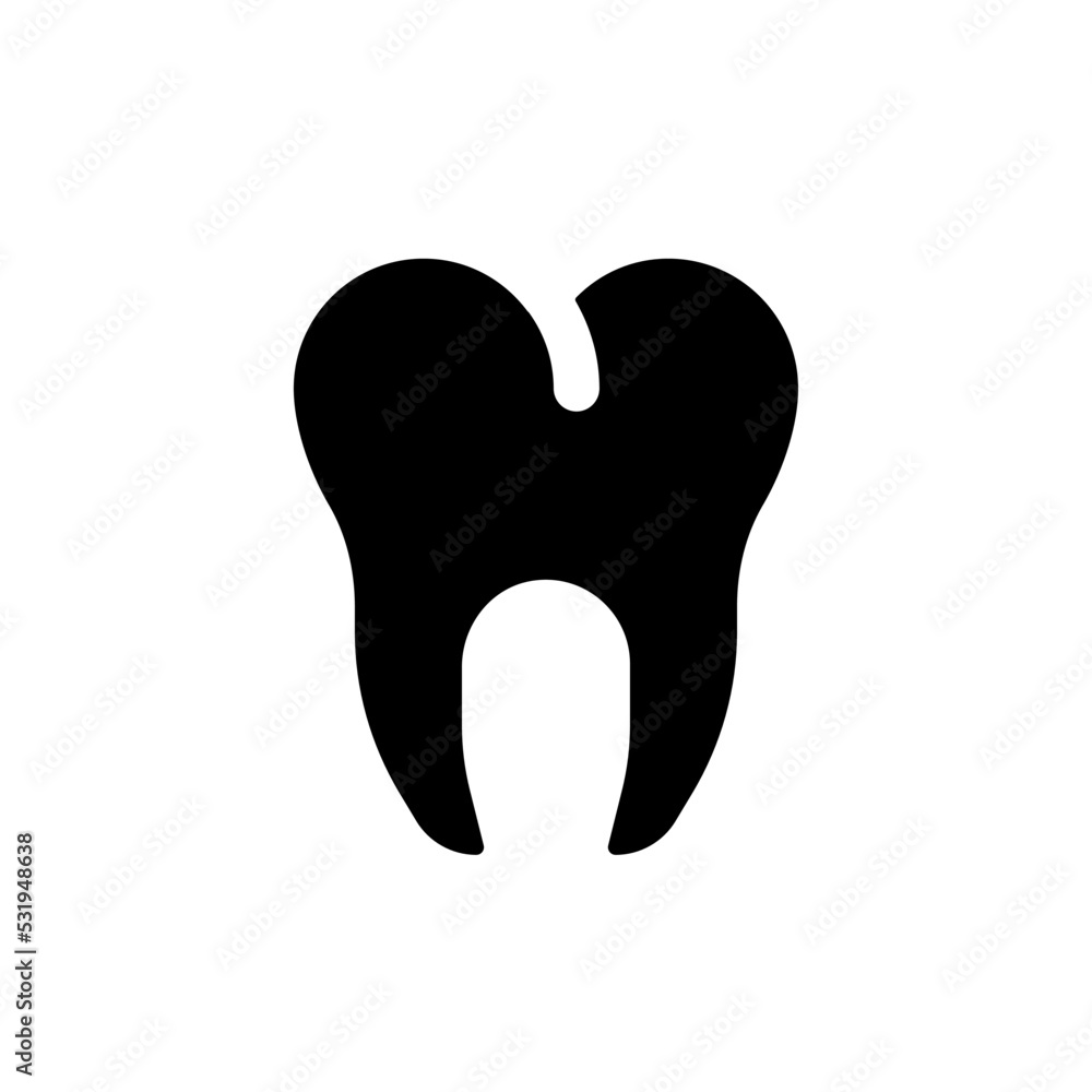 Molar black glyph ui icon. Dental clinic. Dental care. Toothache treatment. User interface design. Silhouette symbol on white space. Solid pictogram for web, mobile. Isolated vector illustration Molar black glyph ui icon. Dental clinic. Dental care. Toothache treatment. User interface design. Silhouette symbol on white space. Solid pictogram for web, mobile. Isolated vector illustration