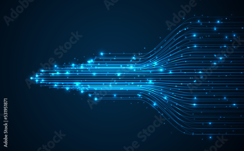 Technology background. Big data visualization concept