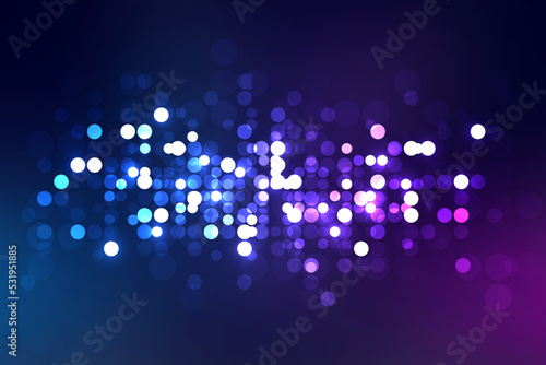 Colorful purple and blue bokeh background