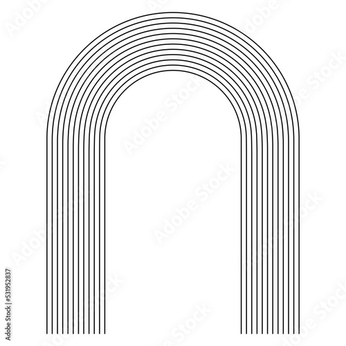 Minimalist Elegant Graphic Simple Shape Icon Label Design Template