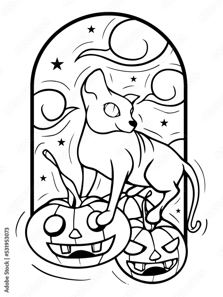 Halloween happy meow. Perfect for your Halloween design elements. Halloween happy meow. Perfect for your Halloween design elements.