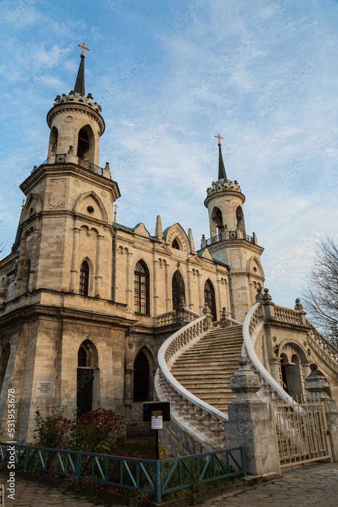 The Church of the Vladimir Icon of the Mother of God, the village of Bykovo, Moscow region. Russia The Church of the Vladimir Icon of the Mother of God, the village of Bykovo, Moscow region. Russia