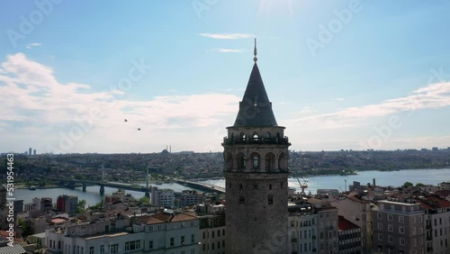 Galata Tower Istanbul Aerial View photo