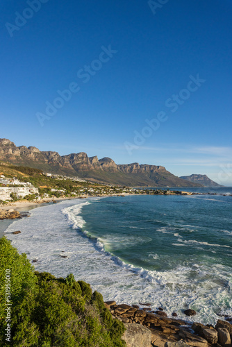 The beautiful Clifton beach in Cape Town  Western Cape  South Africa. 