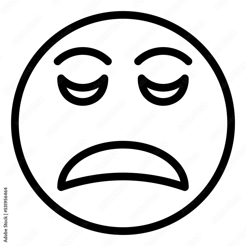 Obraz premium Disappointed Icon Style