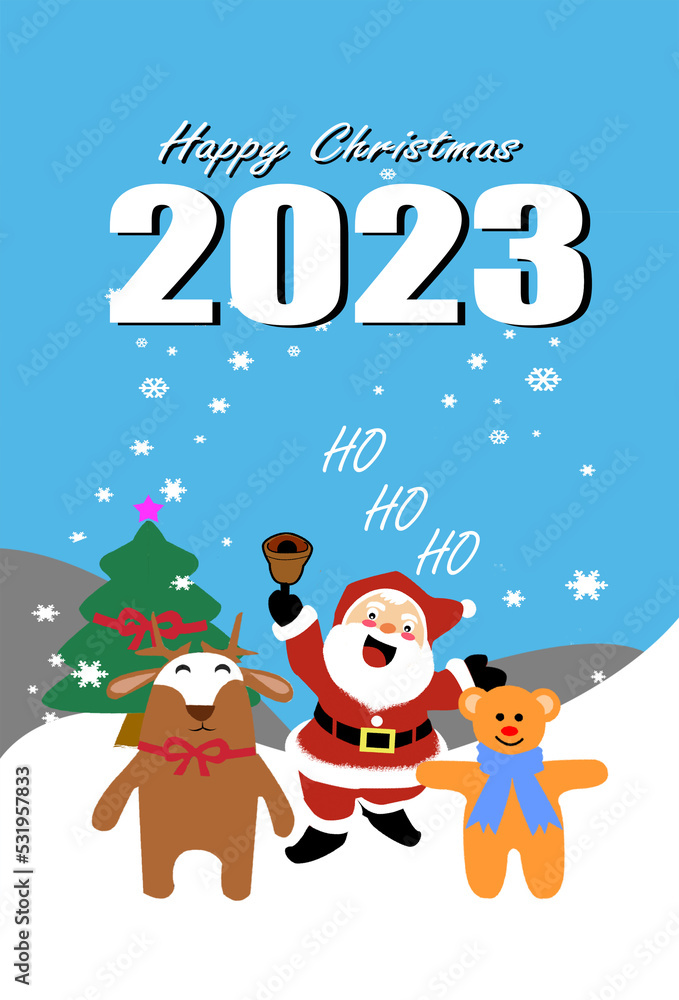 Cheerful at Christmas time at 2023 with snow,wallpaper,card,greeting Cheerful at Christmas time at 2023 with snow,wallpaper,card,greeting
