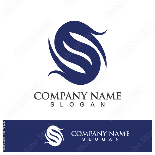 Fototapeta Naklejka Na Ścianę i Meble -  Business corporate S letter logo