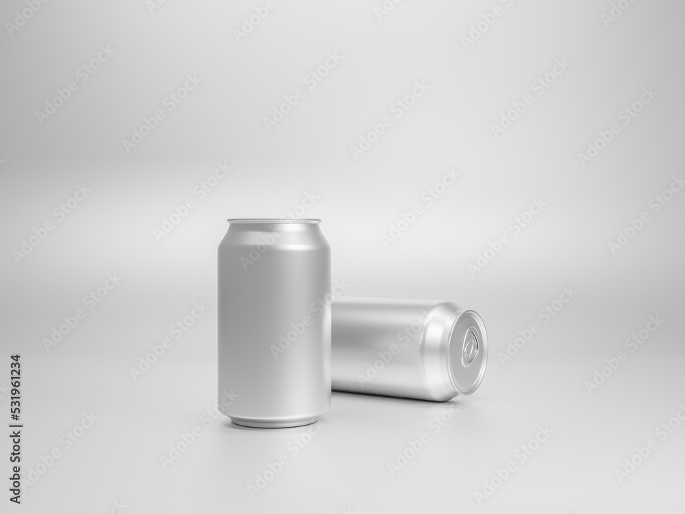 Soda can mockup template with white background. Isolated object. Soda can mockup template with white background. Isolated object.