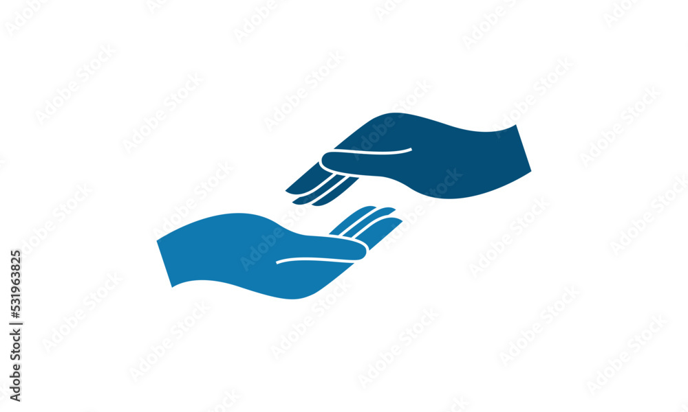 Hand Care Logo vector icon Business Hand Care Logo vector icon Business