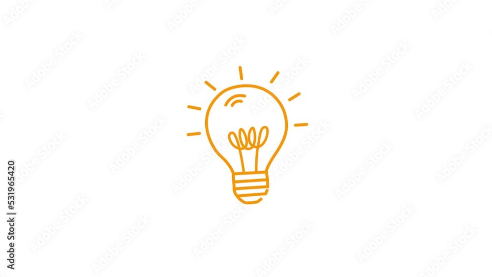 Light bulb animation. Motion graphics. Light bulb animation. Motion graphics.