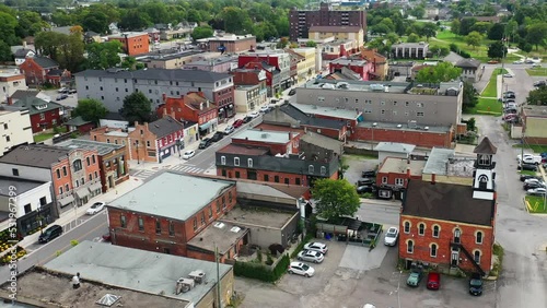 Aerial of Thorold, Ontario, Canada 4K
