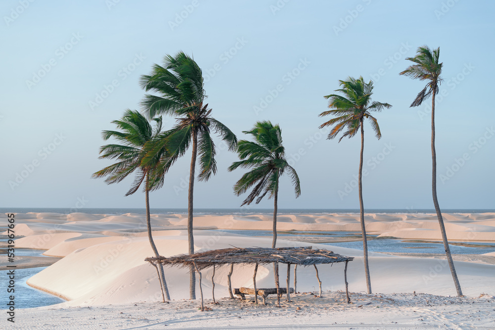 Paisagem natural em lençois maranhenses