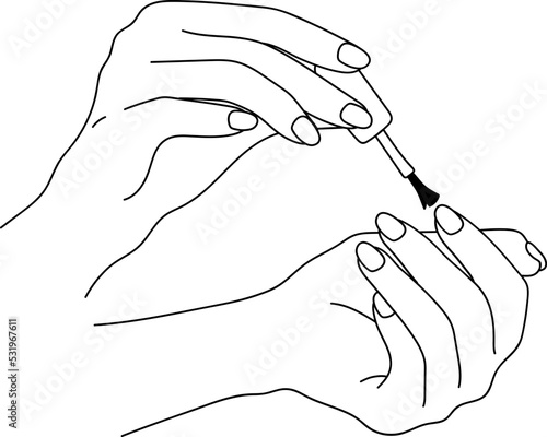 Hand Nail Polish Spa Cosmetic