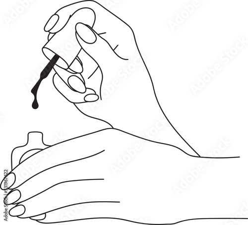 Hand Nail Polish Spa Cosmetic