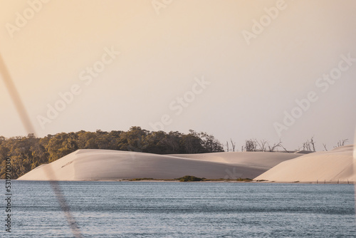 Obraz na płótnie Paisagem lençois maranhenses w salonie