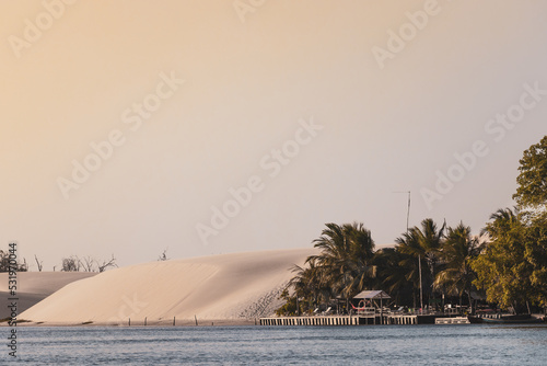 Obraz na płótnie Paisagem lençois maranhenses w salonie