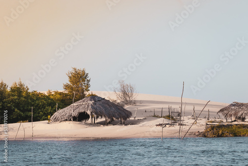Obraz na płótnie Paisagem lençois maranhenses w salonie