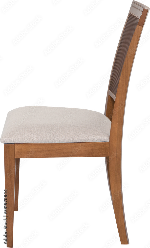 Wood chair. Object isolated of background