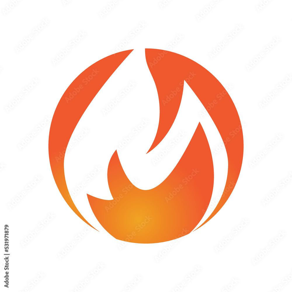 Fire flame Logo vector, Oil, gas and energy logo concept Fire flame Logo vector, Oil, gas and energy logo concept