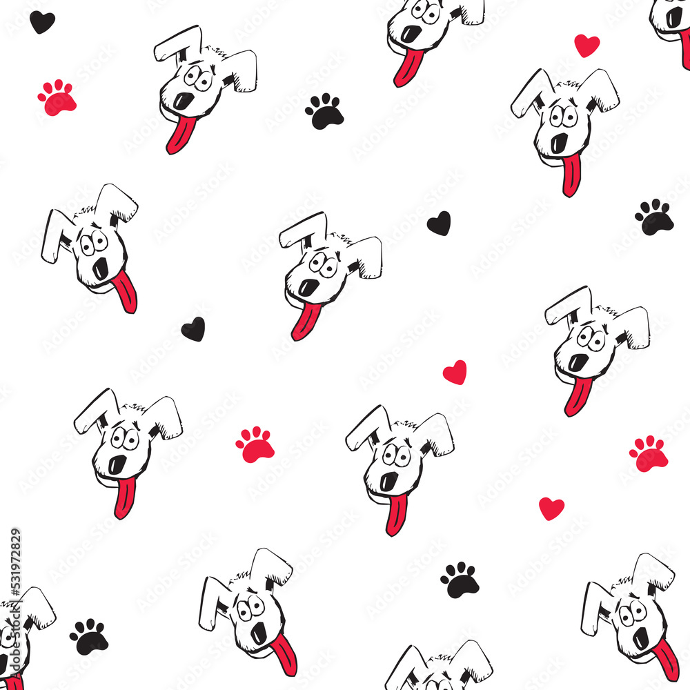 Dogface pattern, dog pattern Dogface pattern, dog pattern