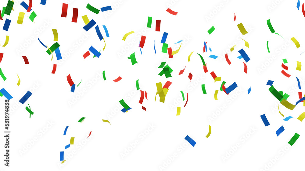confetti background for celebrations concept, in png format with transparent background. - obrazy, fototapety, plakaty 