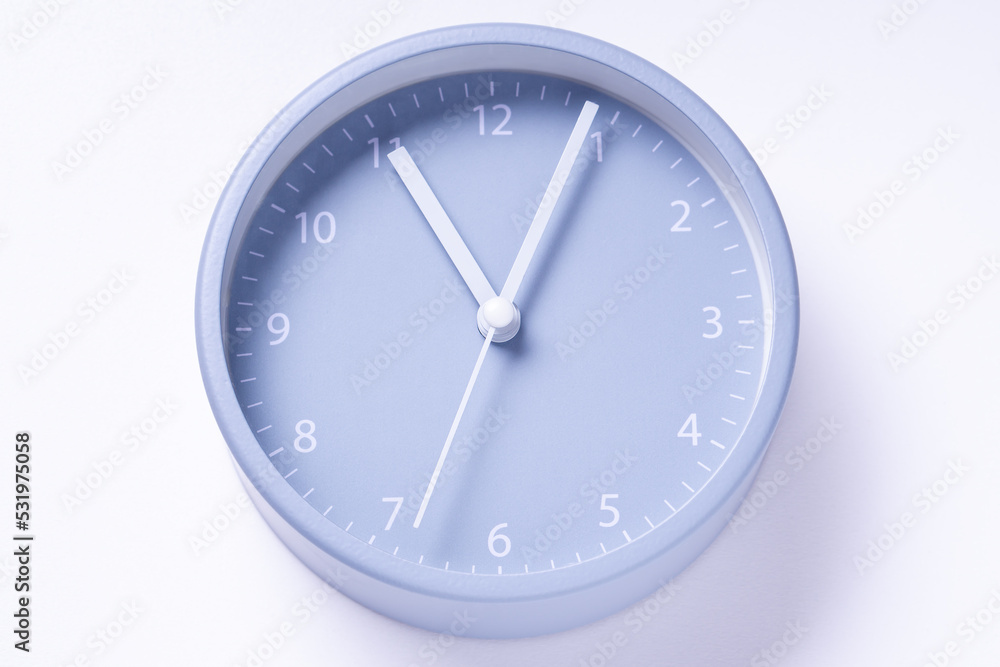 Gray alarm clock on white background. Gray alarm clock on white background.