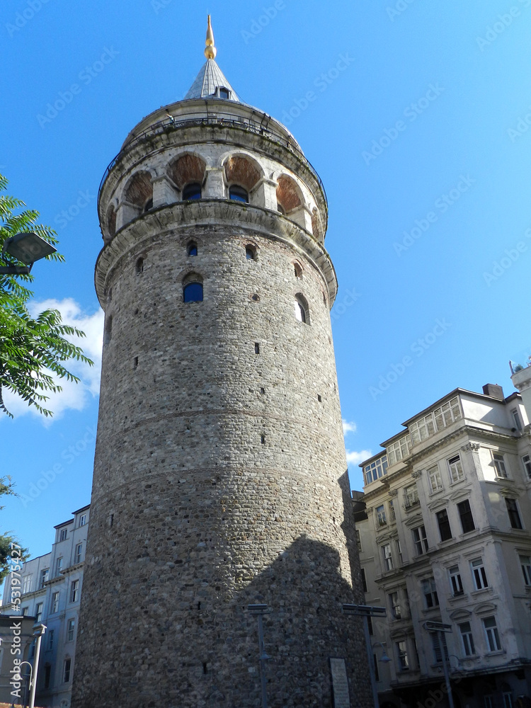 Istanbul (Turkey). Galata Tower in the city of Istanbul.