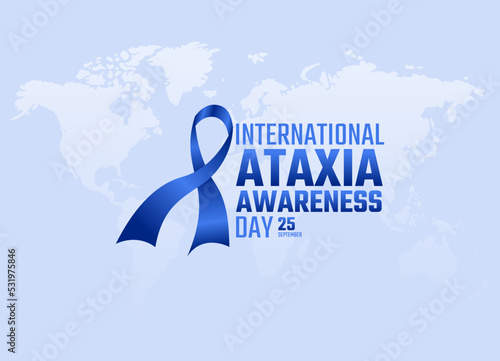 vector graphic of international ataxia awareness day good for international ataxia awareness day celebration. flat design. flyer design.flat illustration. photo