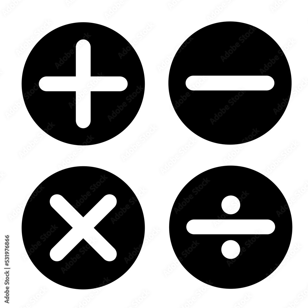 plus minus multiply divide signs plus minus multiply divide signs