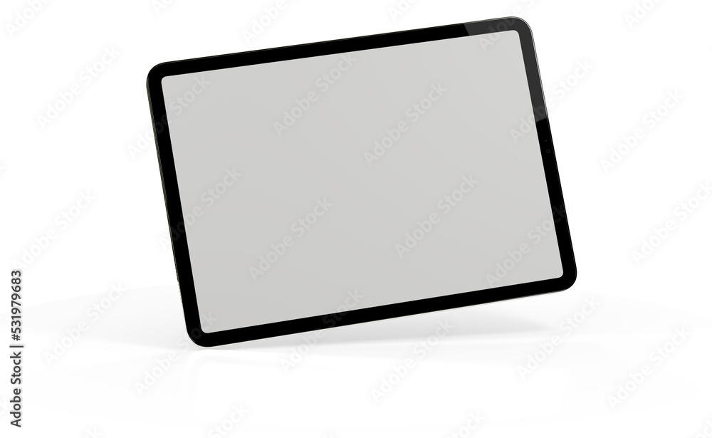 Photo White tablet, isolated on 3d background Photo White tablet, isolated on 3d background