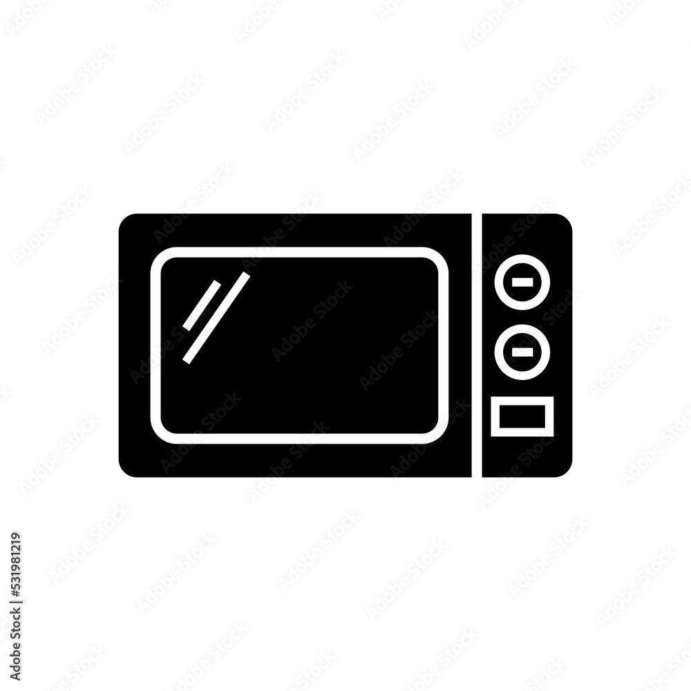 Graphic flat oven icon for your design and website Graphic flat oven icon for your design and website