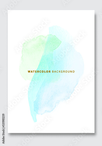 Vector watercolor background, abstract texture. Colorful Modern Cover.