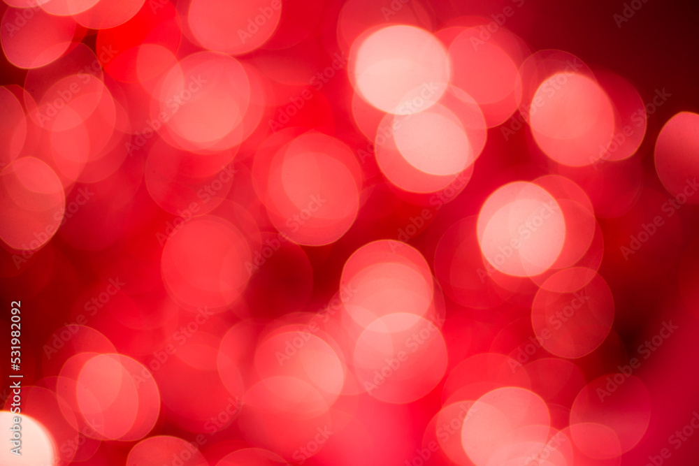 Red Bokeh Background - Lights At Night - Christmas Red Bokeh Background - Lights At Night - Christmas