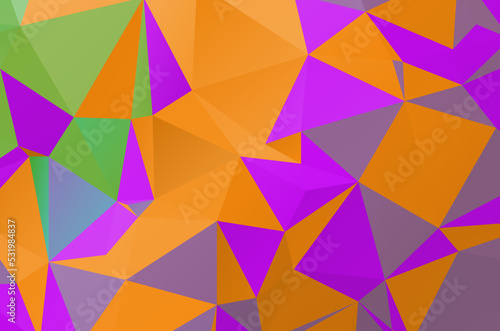 Colorful abstract geometric background with triangular polygons. Colorful mosaic of triangle.