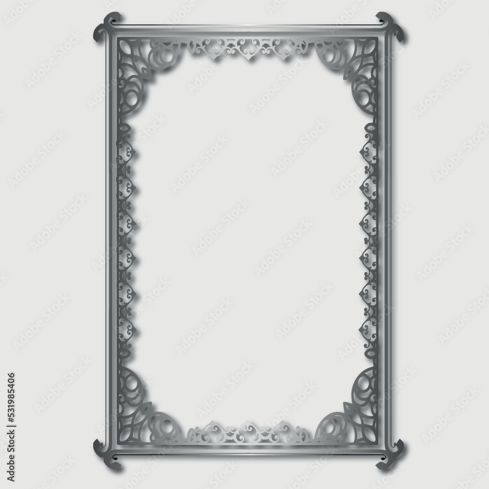 Frame, in the style of an ornament, Vector illustration eps 10, Art. Frame, in the style of an ornament, Vector illustration eps 10, Art.
