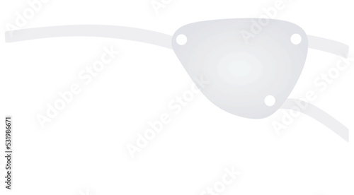 One eye patch. vector illustration