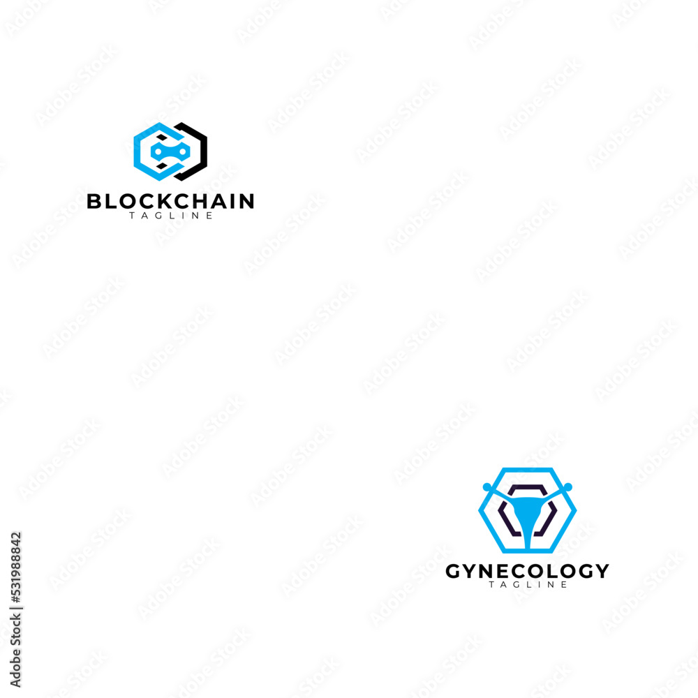 block chain tech logo icon vector isolated block chain tech logo icon vector isolated