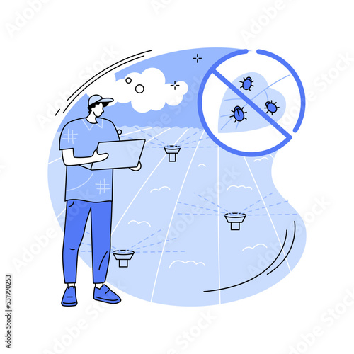 Integrated pest management isolated cartoon vector illustrations.