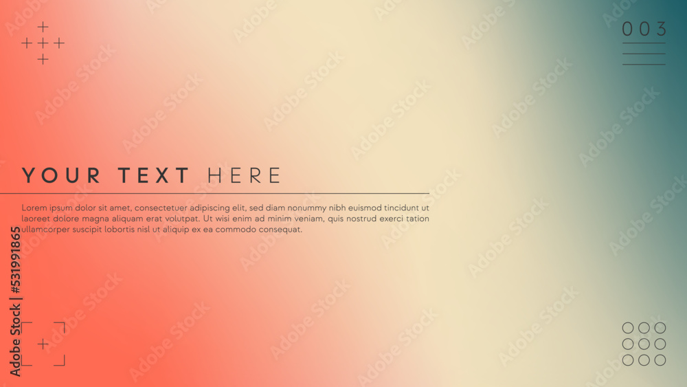Fototapeta premium Template of a colorful gradient background with text.