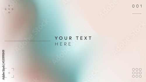 Template of a colorful gradient background with text.