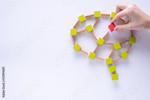  Brain damage concept.