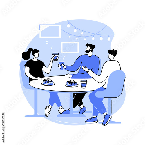 Leisure time isolated cartoon vector illustrations.