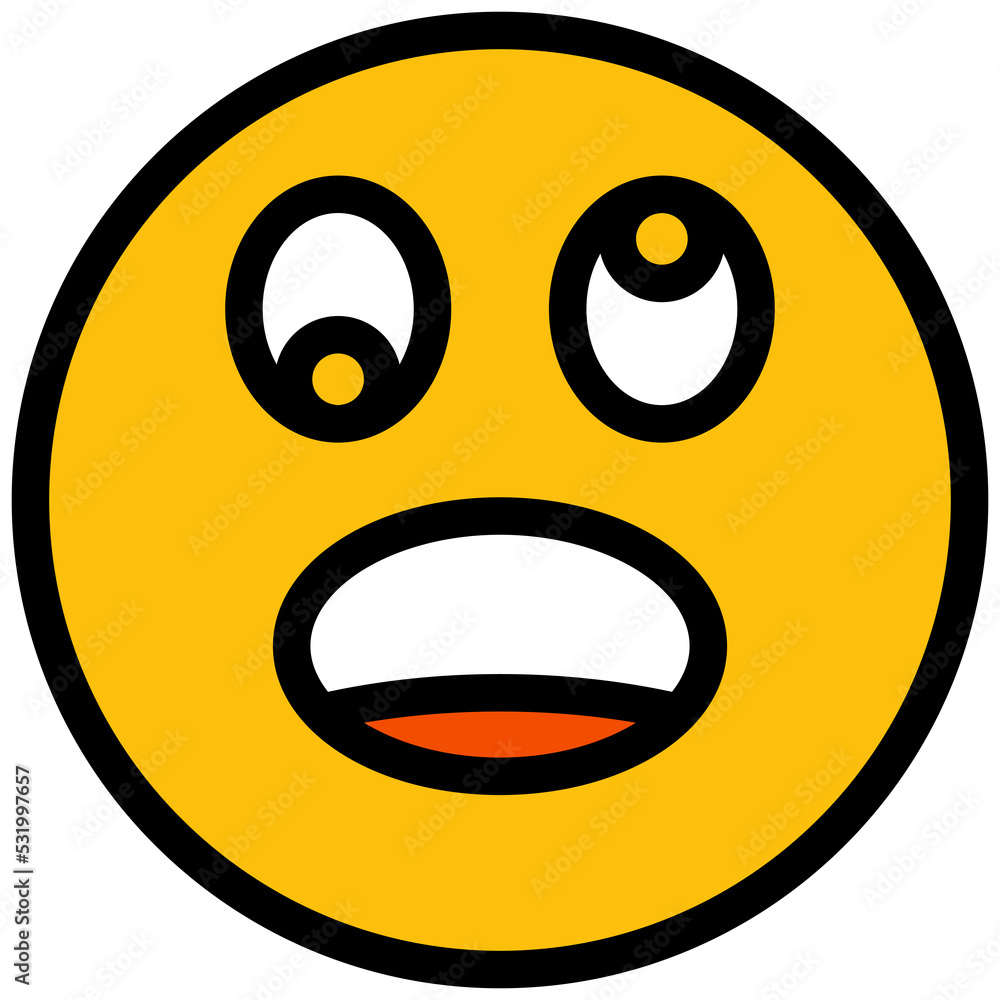 worried and nervous face emoji illustration worried and nervous face emoji illustration