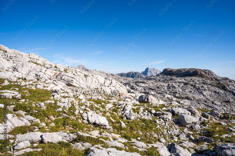 Panorama picture of the Stony Sea in the Alps I