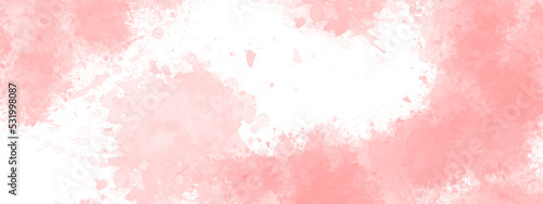 abstract Pink watercolor background. Brushed Painted Abstract Background. Brush stroked painting. pink marble texter.	
