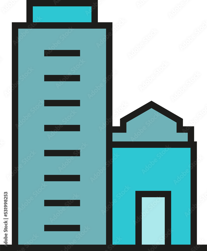 office building icon illustration office building icon illustration