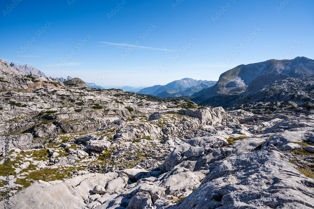 Panorama picture of the Stony Sea in the Alps V