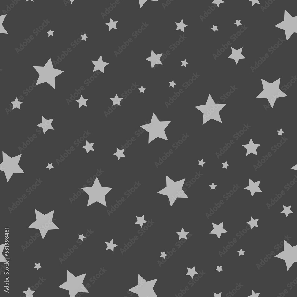 Star icons seamless pattern. Starry sky. Background texture space with stars. Star icons seamless pattern. Starry sky. Background texture space with stars.
